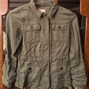 Ann Taylor LOFT Women's Sage Green Utility Jacket Size XSP